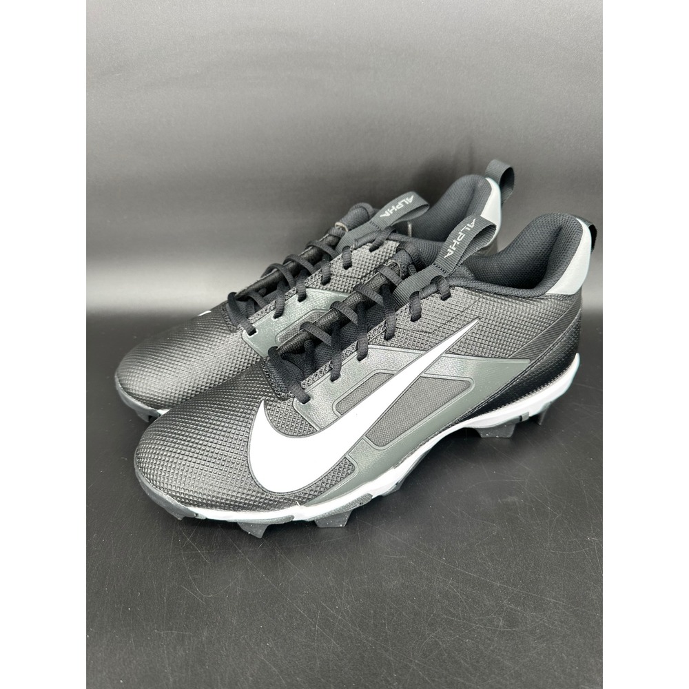Nike Alpha Men's Black White Football Cleats Size 10.5 FN0028-001